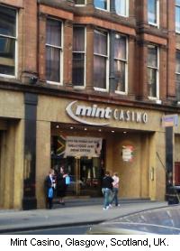 Mint Casino, Glasgow, Scotland, United Kingdom.